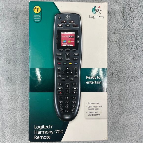 Logitech Harmony 700 Universal Programmable Remote Control Tested Black - Picture 8 of 10